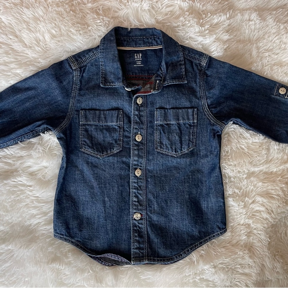 GAP Boy’s Blue Denim Shirt 3T